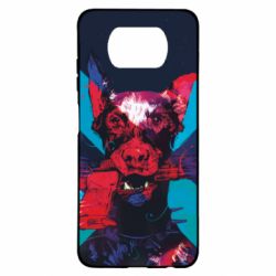 Чохол для Xiaomi Poco X3 Doberman with a gun - PrintSalon