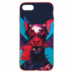 Чохол для iPhone SE 2022 Doberman with a gun - PrintSalon