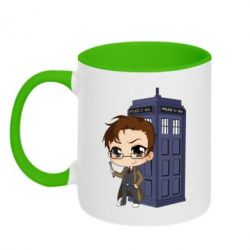 Чашка двухцветная 320ml Doctor who is 2 season - PrintSalon