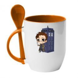 Чашка с ложкой Doctor who is 2 season - PrintSalon