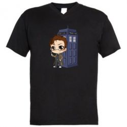 Мужская футболка  с V-образным вырезом Doctor who is 2 season - PrintSalon