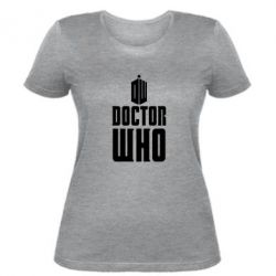 Женская футболка Doctor who logo - PrintSalon