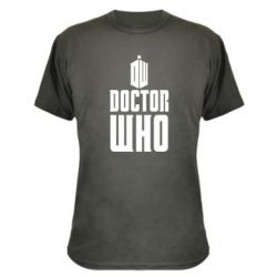 Камуфляжная футболка Doctor who logo - PrintSalon