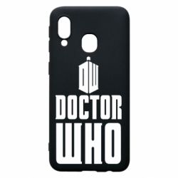 Чехол для Samsung A40 Doctor who logo - PrintSalon