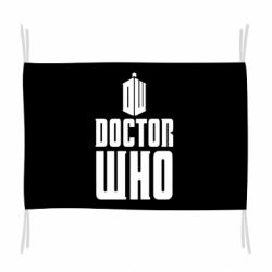 Флаг Doctor who logo - PrintSalon