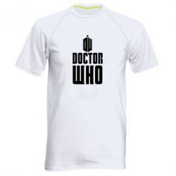 Мужская футболка для спорта Doctor who logo - PrintSalon