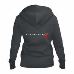 Женское худи на молнии Dodge logo - PrintSalon