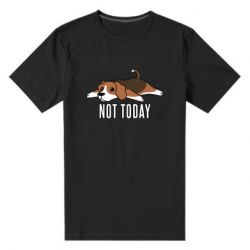 Мужская футболка премиум Dog not today - PrintSalon