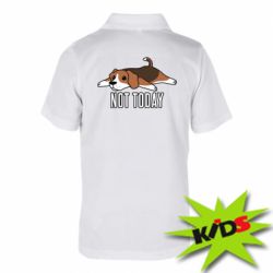 Детское поло Dog not today - PrintSalon