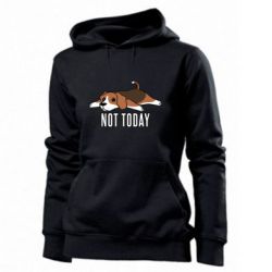 Женское худи Dog not today - PrintSalon