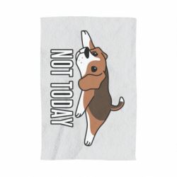 Полотенце с принтом Dog not today - PrintSalon