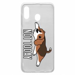 Чехол для Samsung A20 Dog not today - PrintSalon