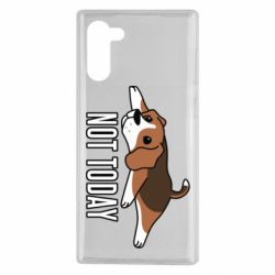 Чехол для Samsung Note 10 Dog not today - PrintSalon