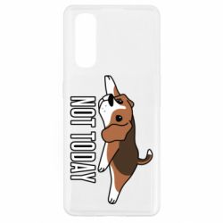 Чехол для Oppo Find X2 Dog not today - PrintSalon