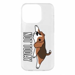 Чехол для iPhone 14 Pro Dog not today - PrintSalon