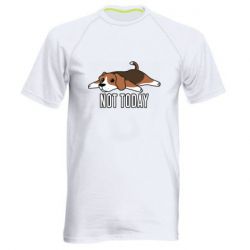 Мужская футболка для спорта Dog not today - PrintSalon