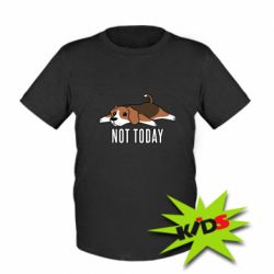 Детская футболка Dog not today