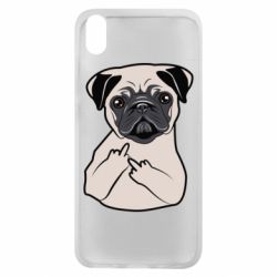 Чехол для Xiaomi Redmi 7A Dog Portait with middle finger up - PrintSalon