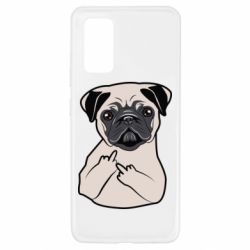 Чехол для Samsung A32 4G Dog Portait with middle finger up - PrintSalon