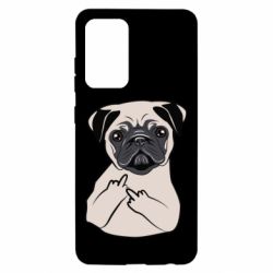 Чехол для Samsung A52 5G Dog Portait with middle finger up - PrintSalon