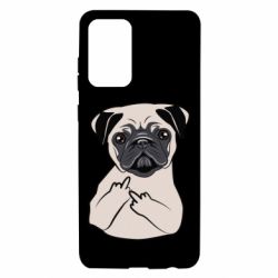 Чехол для Samsung A72 5G Dog Portait with middle finger up - PrintSalon