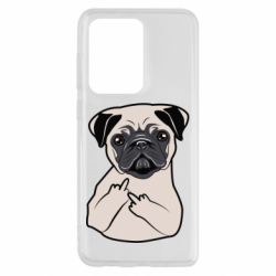 Чехол для Samsung S20 Ultra Dog Portait with middle finger up - PrintSalon
