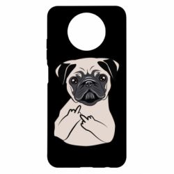 Чехол для Xiaomi Redmi Note 9 5G/Redmi Note 9T Dog Portait with middle finger up - PrintSalon
