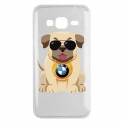 Чохол для Samsung J3 2016 Dog with a collar BMW - PrintSalon