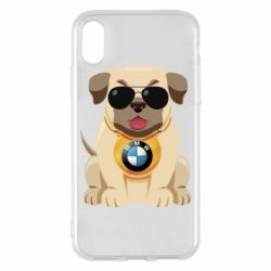 Чохол для iPhone X/Xs Dog with a collar BMW