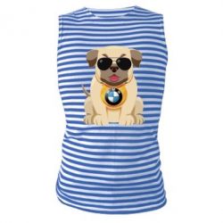 Майка-тільняшка Dog with a collar BMW