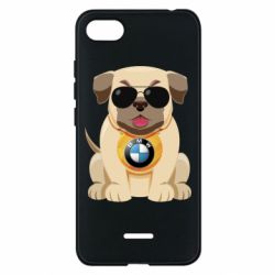 Чохол для Xiaomi Redmi 6A Dog with a collar BMW - PrintSalon
