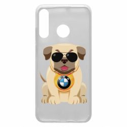 Чехол для Huawei P30 Lite Dog with a collar BMW