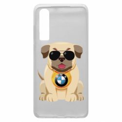 Чохол для Huawei P30 Dog with a collar BMW - PrintSalon