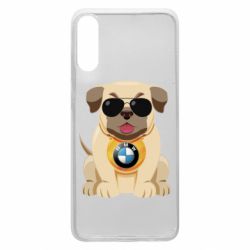 Чохол для Samsung A70 Dog with a collar BMW - PrintSalon