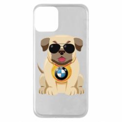 Чохол для iPhone 11 Dog with a collar BMW - PrintSalon