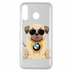 Чохол для Samsung M30 Dog with a collar BMW - PrintSalon