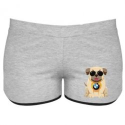 Жіночі шорти Dog with a collar BMW - PrintSalon