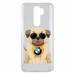 Чохол для Xiaomi Redmi Note 8 Pro Dog with a collar BMW - PrintSalon