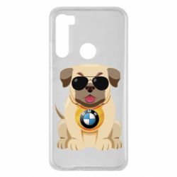 Чохол для Xiaomi Redmi Note 8 Dog with a collar BMW - PrintSalon