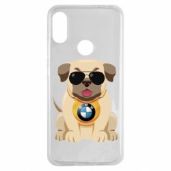 Чохол для Xiaomi Redmi Note 7 Dog with a collar BMW - PrintSalon