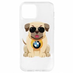 Чохол для iPhone 12 Pro Dog with a collar BMW - PrintSalon