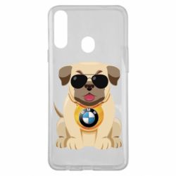 Чохол для Samsung A20s Dog with a collar BMW - PrintSalon