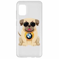 Чохол для Samsung A31 Dog with a collar BMW - PrintSalon