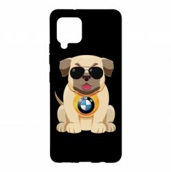 Чохол для Samsung A42 5G Dog with a collar BMW - PrintSalon