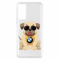 Чохол для Huawei P Smart 2021 Dog with a collar BMW - PrintSalon