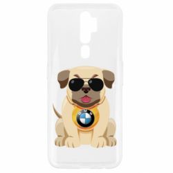 Чохол для Oppo A5/A9 2020 Dog with a collar BMW - PrintSalon
