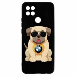 Чехол для Oppo A15s/A15 Dog with a collar BMW