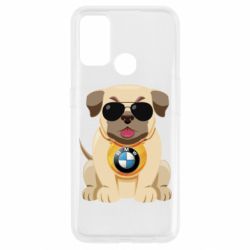 Чохол для Oppo A53 / A32 / A33Dog with a collar BMW - PrintSalon