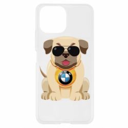 Чохол для Xiaomi Mi11 Lite Dog with a collar BMW - PrintSalon
