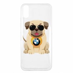 Чохол для Xiaomi Redmi 9a Dog with a collar BMW - PrintSalon
